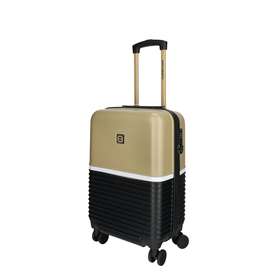 Enrico Benetti - Princetown Handbagage (Zwart-Camel) | 55x35x20cm