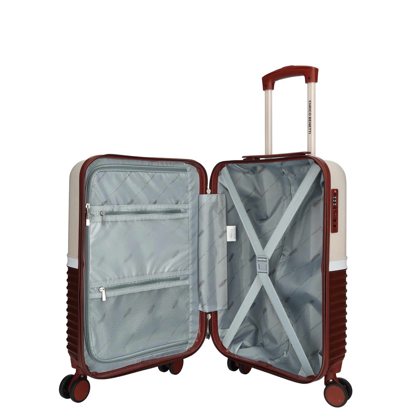 Enrico Benetti - Princetown Handbagage (Burgundy-Pink) | 55x35x20cm