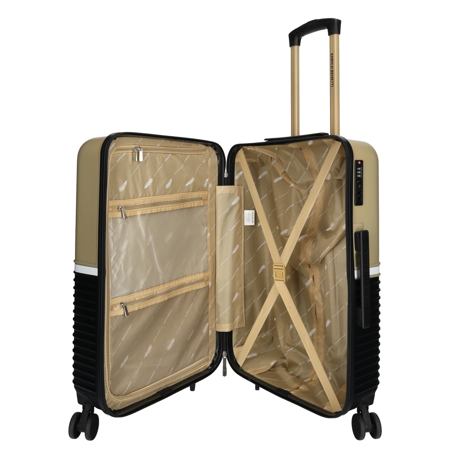 Enrico Benetti - Princetown Middel (Zwart-Camel) | 65x45x26cm