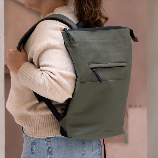 Norländer - Napolitana Rugzak (Olijf Groen) | 41x27x16cm (15 inch)