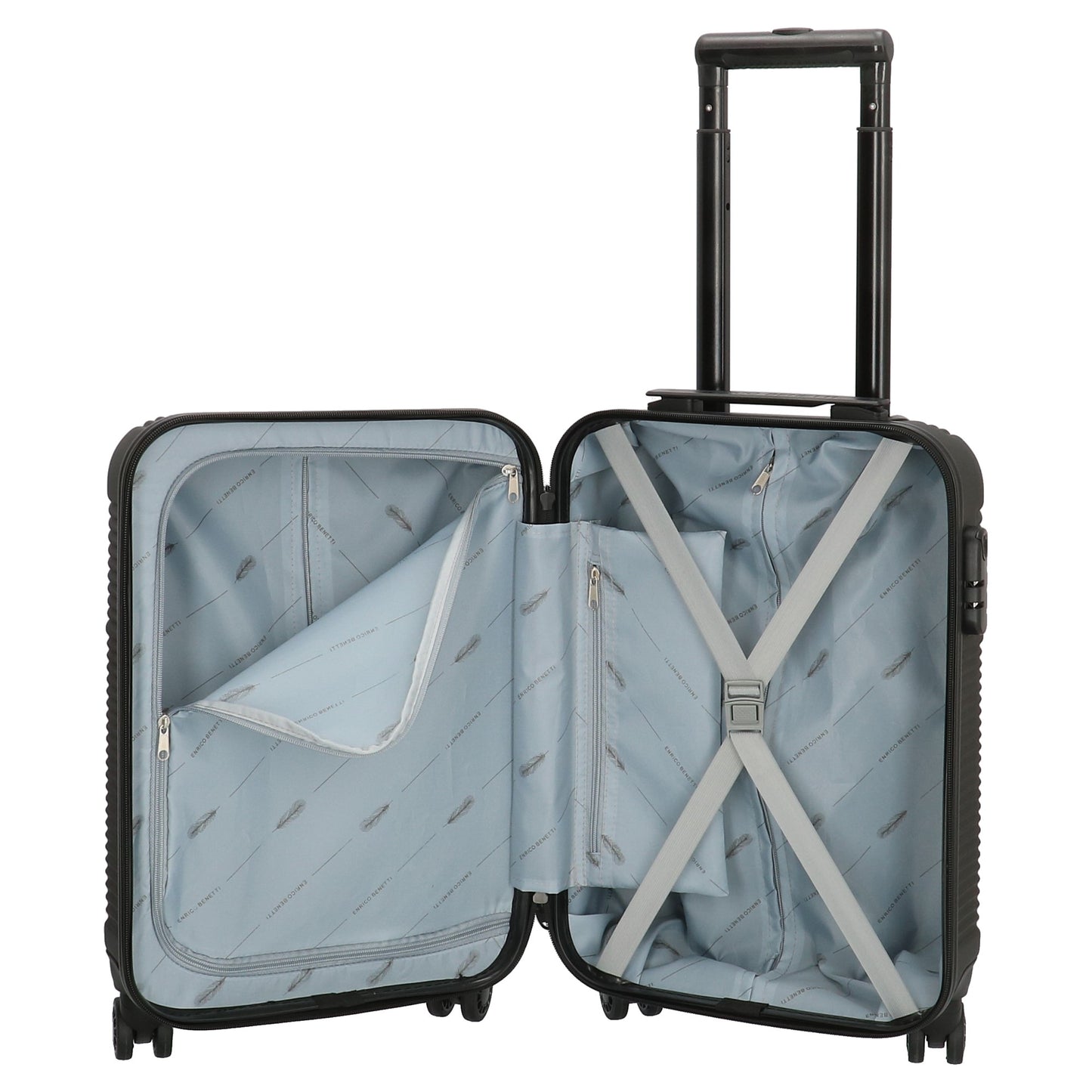 Enrico Benetti - Louisville Handbagage (Zwart) | 54x35x20cm