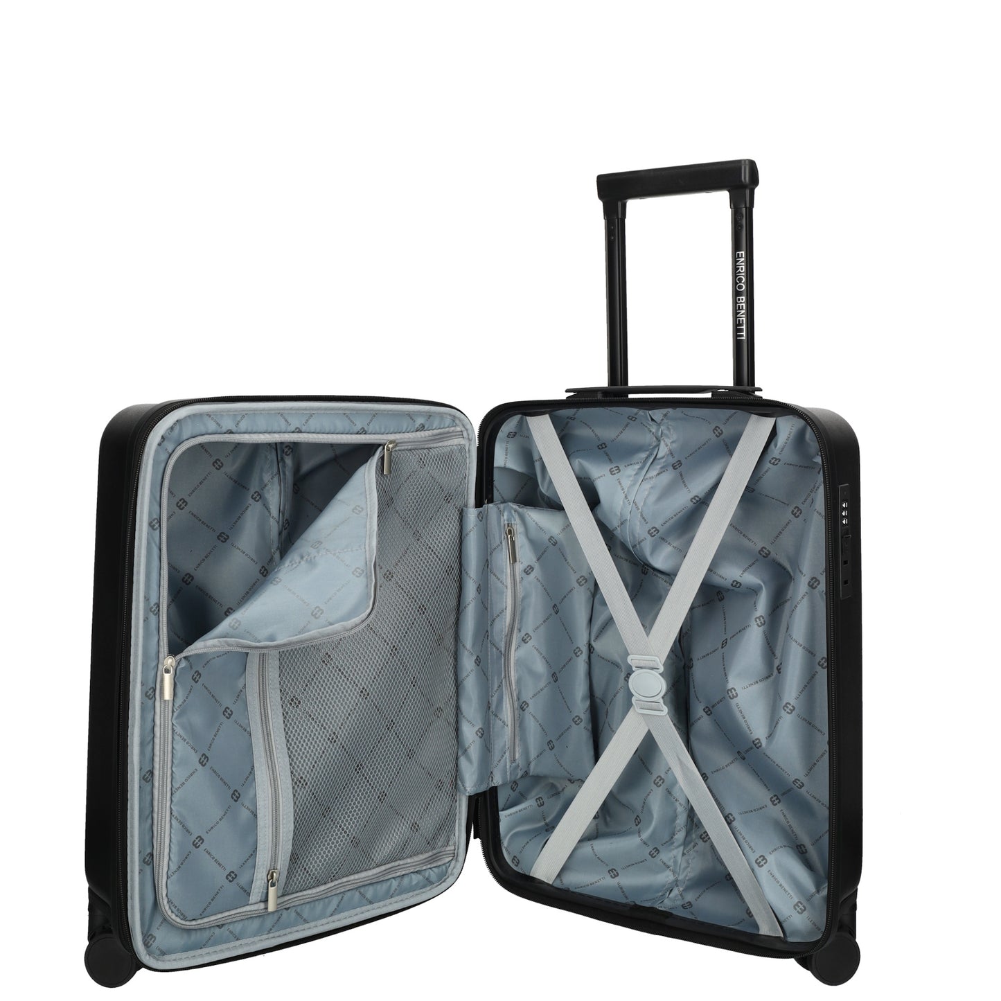 Enrico Benetti - Portland Handbagage (Zwart) | 50x35x25cm