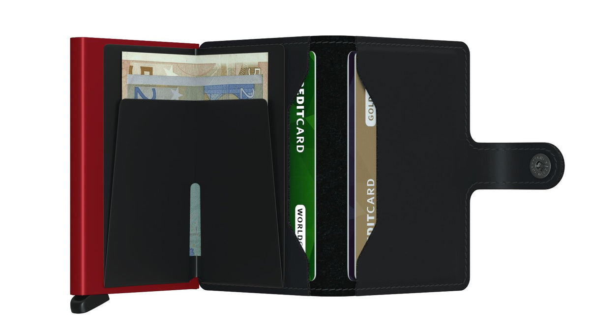 Secrid - Miniwallet Matte (Zwart & Rood)