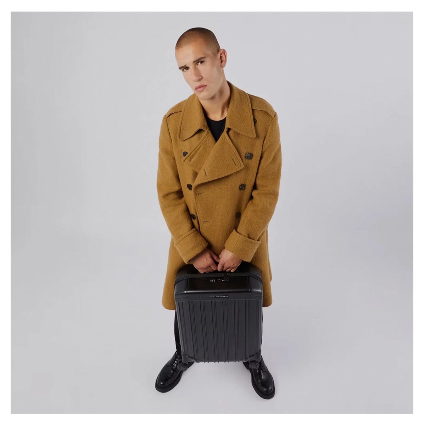 Piquadro - PQ-Light Handbagage (Zwart) | 55x40x20cm