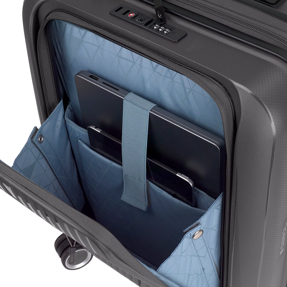 Gabol - Brooklyn Handbagage Met Laptopvak (Grijs) | 55x40x22/25cm