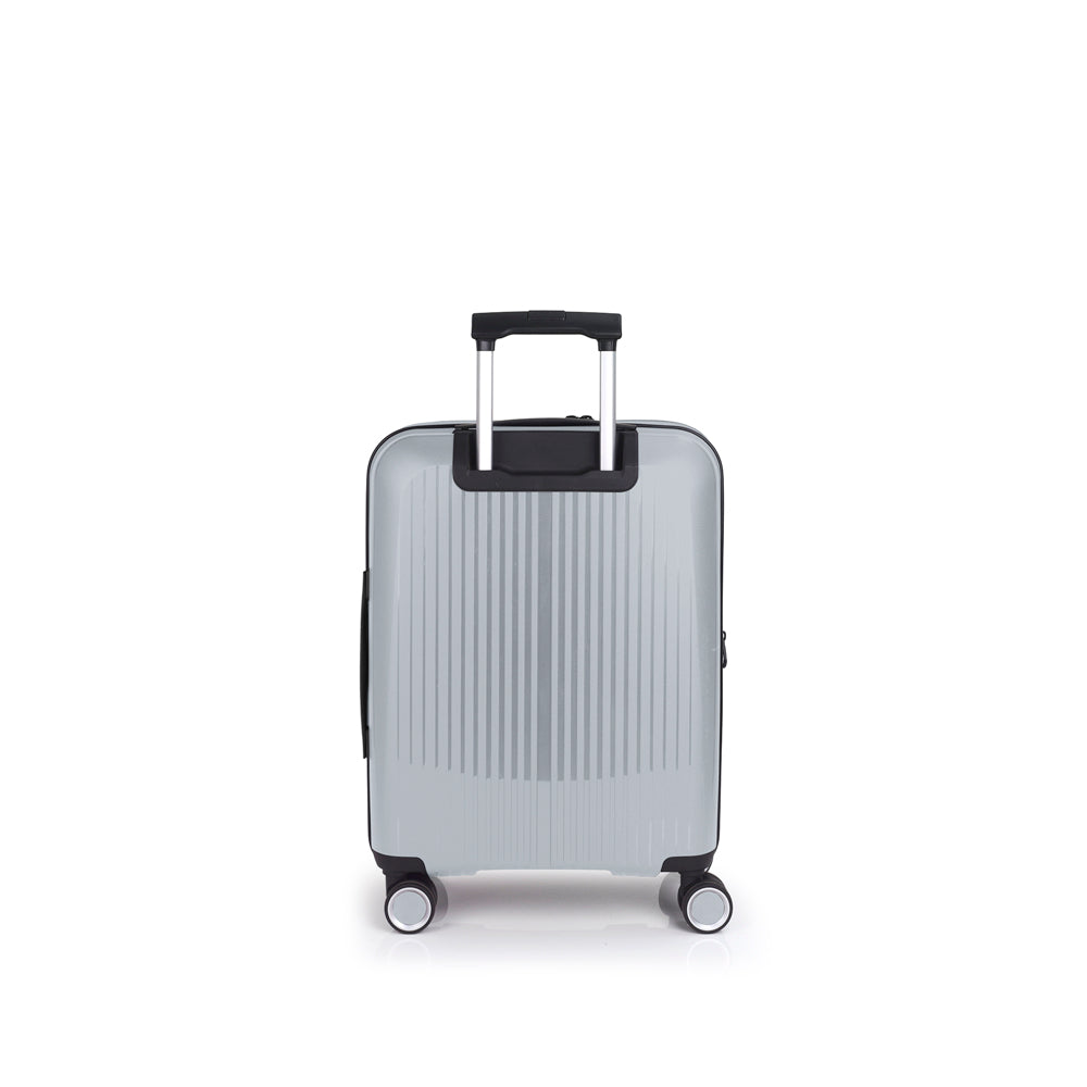 Gabol - Brooklyn Handbagage Met Laptopvak (Zilver) | 55x40x22/25cm