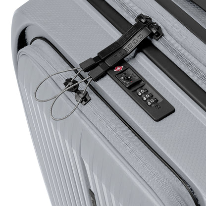 Gabol - Brooklyn Handbagage Met Laptopvak (Zilver) | 55x40x22/25cm
