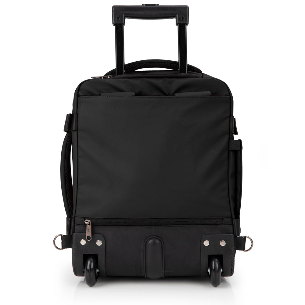 Gabol - Canada Rugzak/Underseater Met Wielen (Zwart) | 40x30x20cm