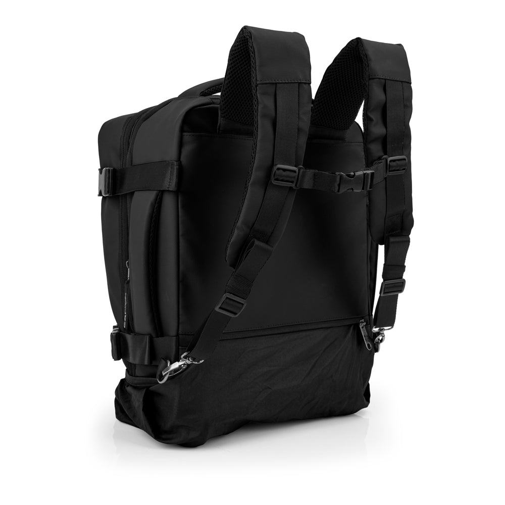 Gabol - Canada Rugzak/Underseater Met Wielen (Zwart) | 40x30x20cm