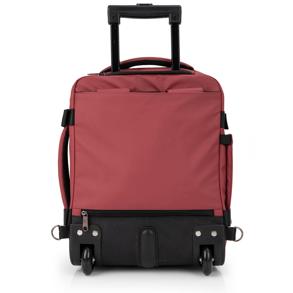 Gabol - Canada Rugzak/Underseater Met Wielen (Bordeaux Rood) | 40x30x20cm