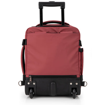 Gabol - Canada Rugzak/Underseater Met Wielen (Bordeaux Rood) | 40x30x20cm