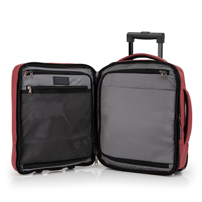 Gabol - Canada Rugzak/Underseater Met Wielen (Bordeaux Rood) | 40x30x20cm