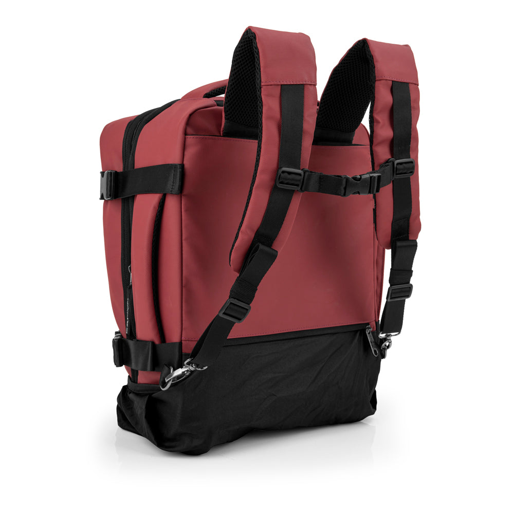 Gabol - Canada Rugzak/Underseater Met Wielen (Bordeaux Rood) | 40x30x20cm