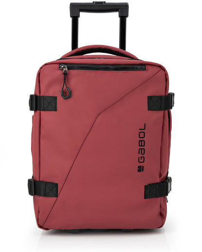 Gabol - Canada Rugzak/Underseater Met Wielen (Bordeaux Rood) | 40x30x20cm