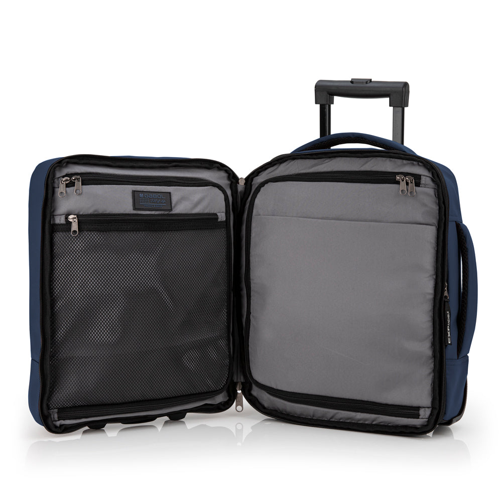 Gabol - Canada Rugzak/Underseater Met Wielen (Donker Blauw) | 40x30x20cm