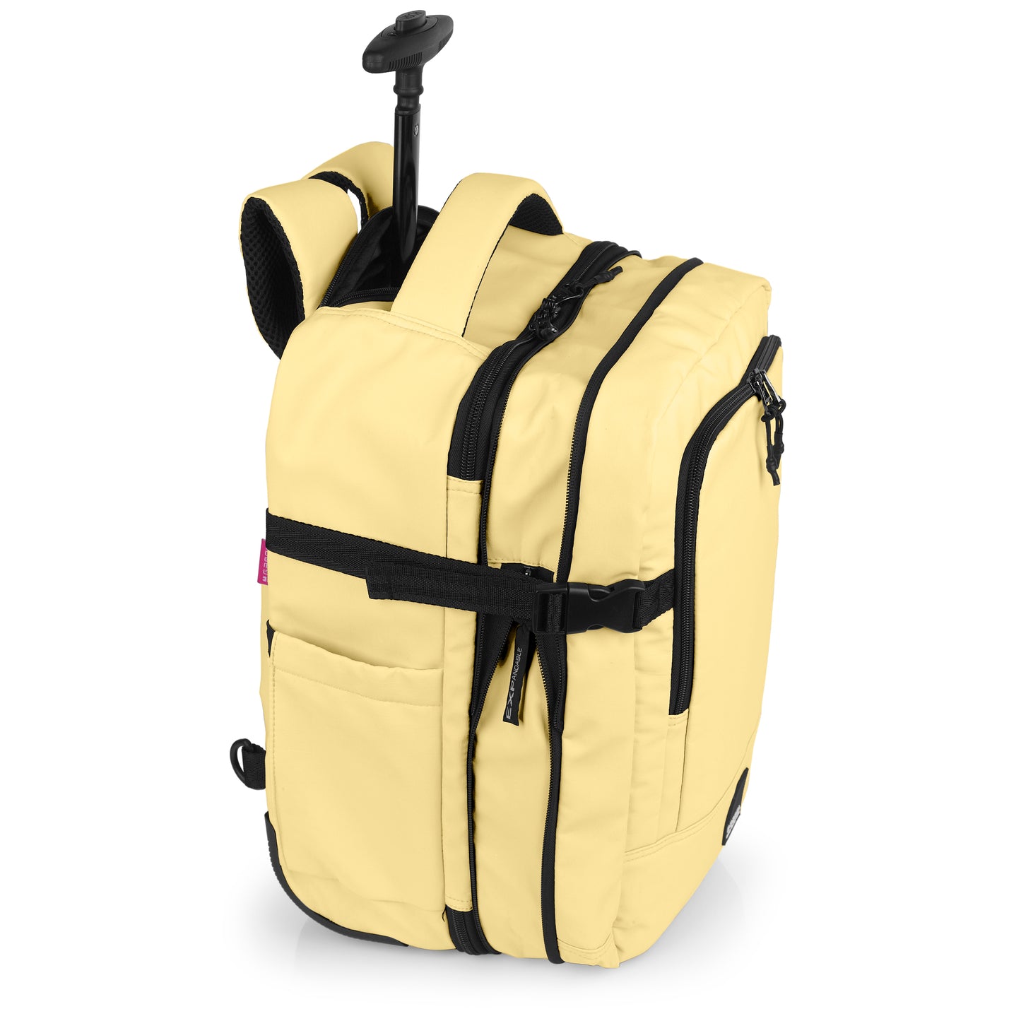 Gabol - Vancouver Rugzak/Underseater Met Wielen (Geel) | 40x30x20/24cm