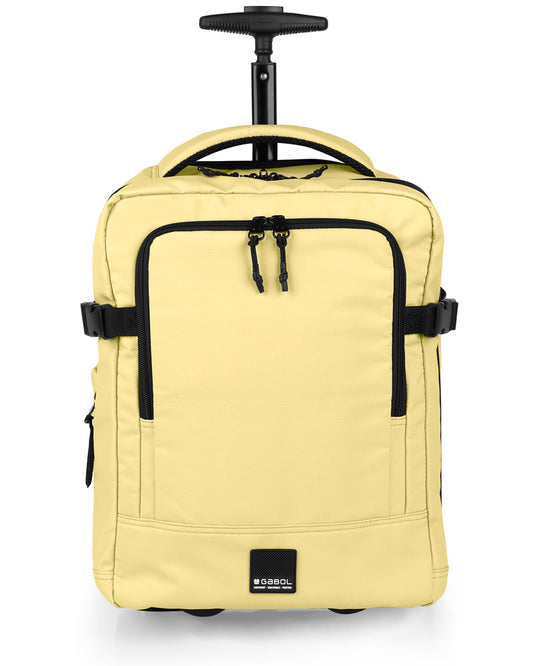 Gabol - Vancouver Rugzak/Underseater Met Wielen (Geel) | 40x30x20/24cm