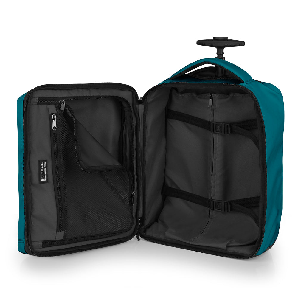 Gabol - Vancouver Rugzak/Underseater Met Wielen (Turquoise) | 40x30x20/24cm