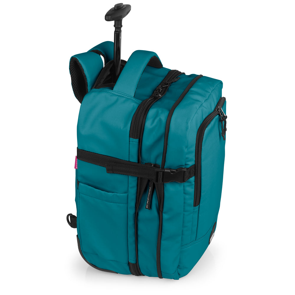 Gabol - Vancouver Rugzak/Underseater Met Wielen (Turquoise) | 40x30x20/24cm