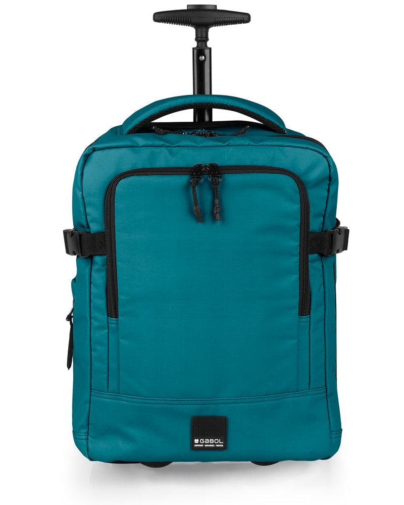 Gabol - Vancouver Rugzak/Underseater Met Wielen (Turquoise) | 40x30x20/24cm