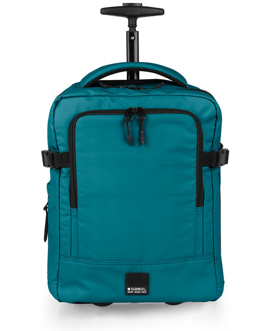 Gabol - Vancouver Rugzak/Underseater Met Wielen (Turquoise) | 40x30x20/24cm