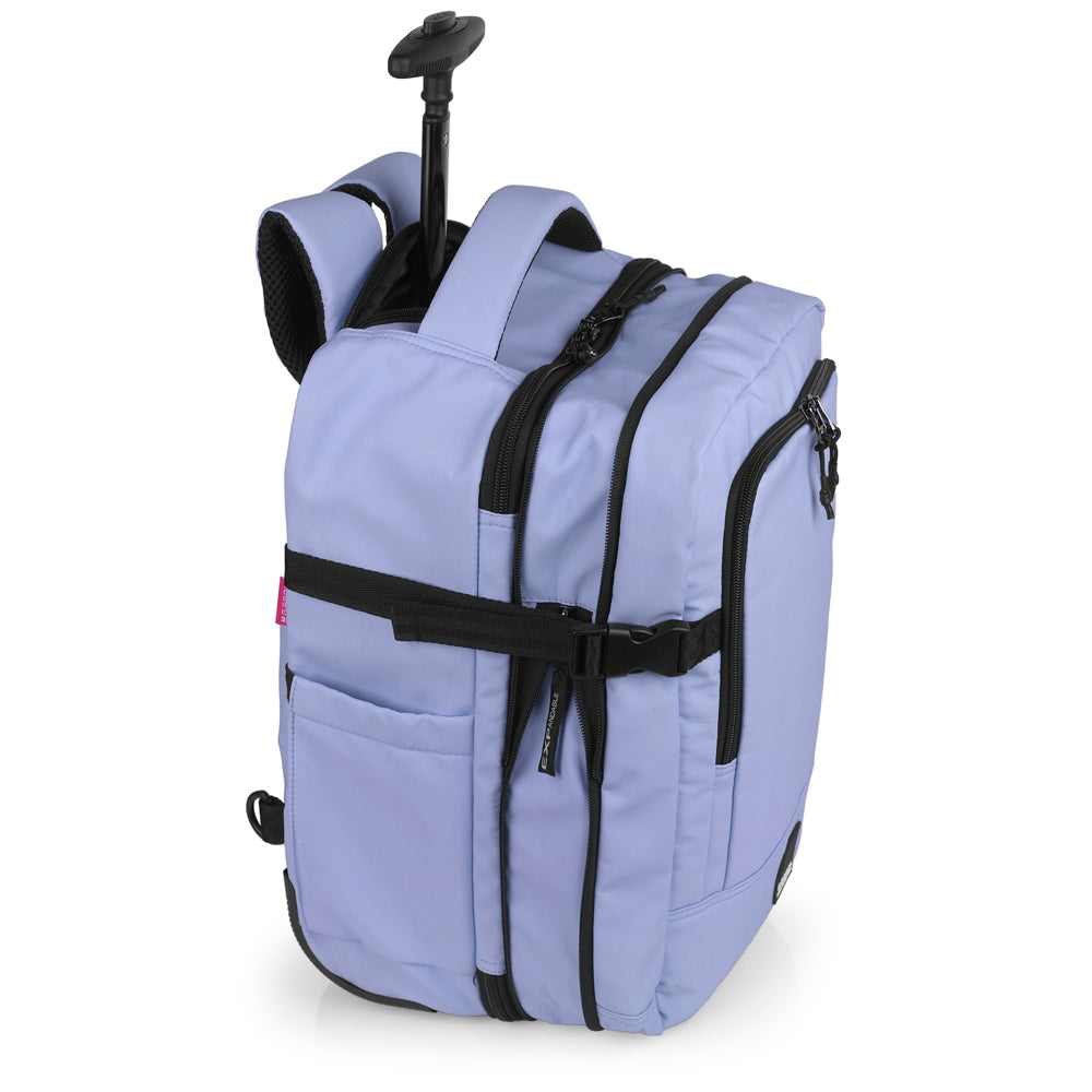 Gabol - Vancouver Rugzak/Underseater Met Wielen (Paars) | 40x30x20/24cm