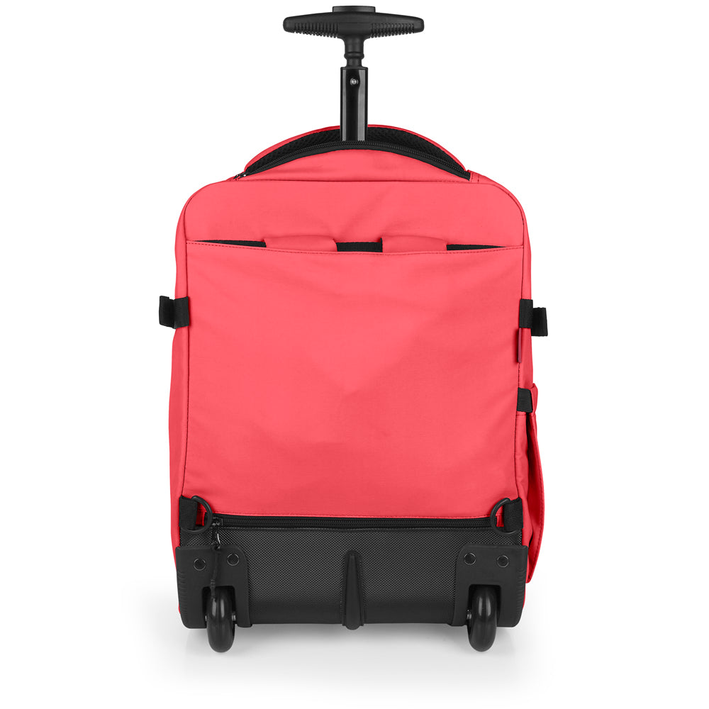 Gabol - Vancouver Rugzak/Underseater Met Wielen (Koraalroze) | 40x30x20/24cm