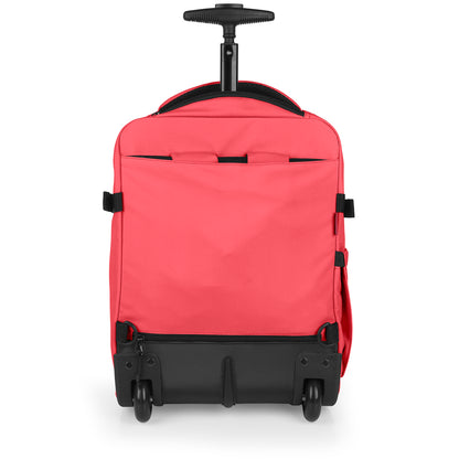 Gabol - Vancouver Rugzak/Underseater Met Wielen (Koraalroze) | 40x30x20/24cm