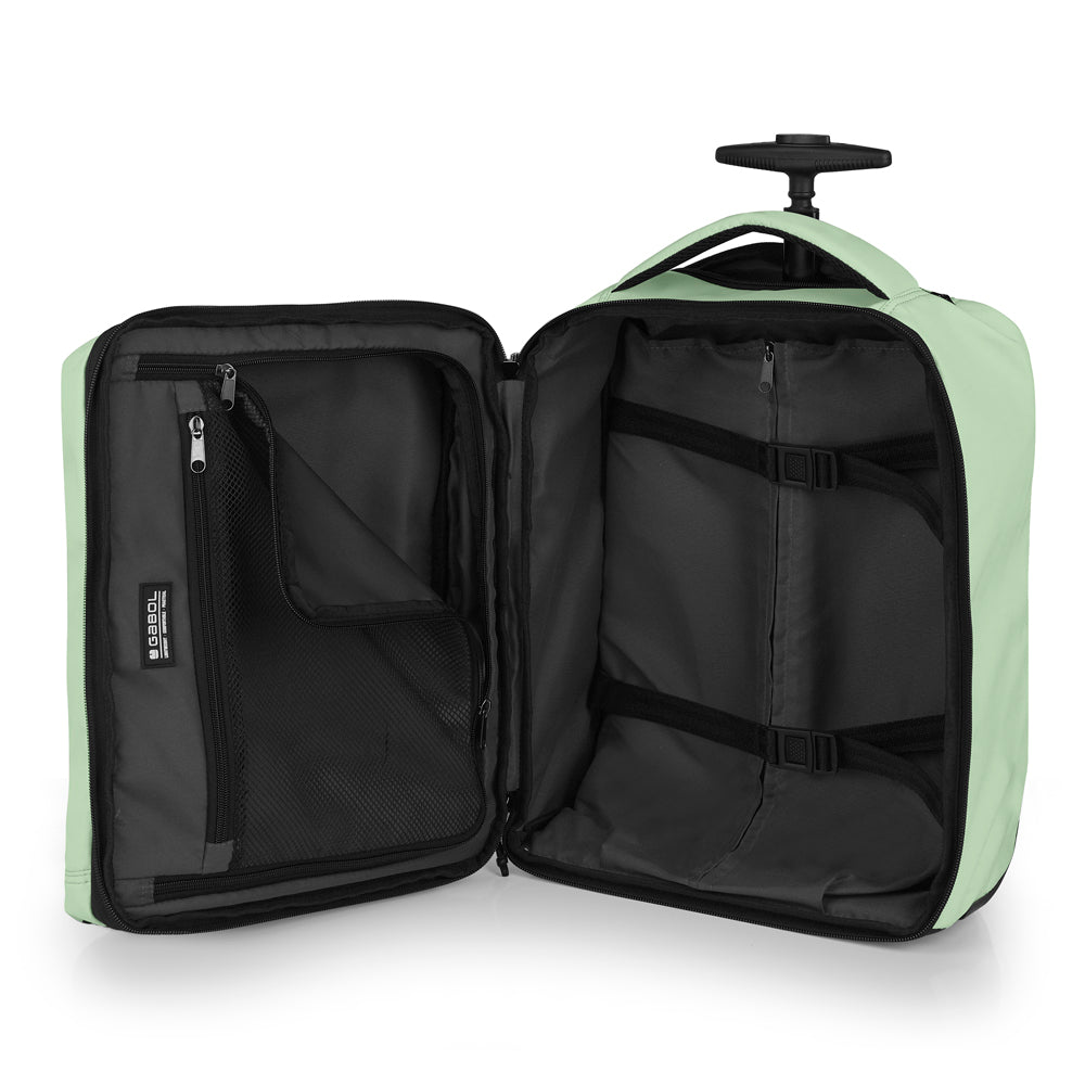 Gabol - Vancouver Rugzak/Underseater Met Wielen (Mintgroen) | 40x30x20/24cm