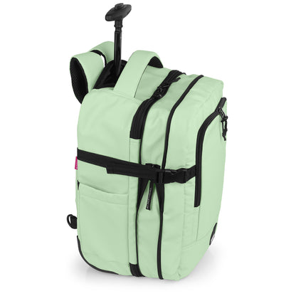 Gabol - Vancouver Rugzak/Underseater Met Wielen (Mintgroen) | 40x30x20/24cm