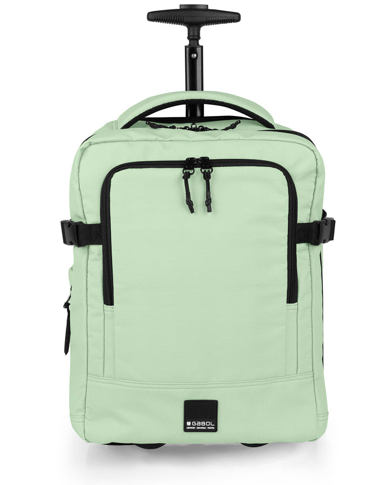 Gabol - Vancouver Rugzak/Underseater Met Wielen (Mintgroen) | 40x30x20/24cm