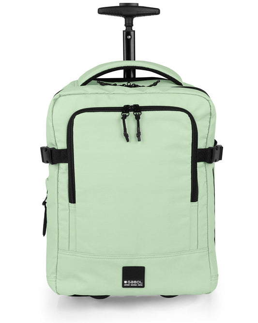 Gabol - Vancouver Rugzak/Underseater Met Wielen (Mintgroen) | 40x30x20/24cm