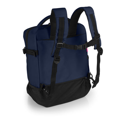 Gabol - Vancouver Rugzak/Underseater Met Wielen (Donker Blauw) | 40x30x20/24cm