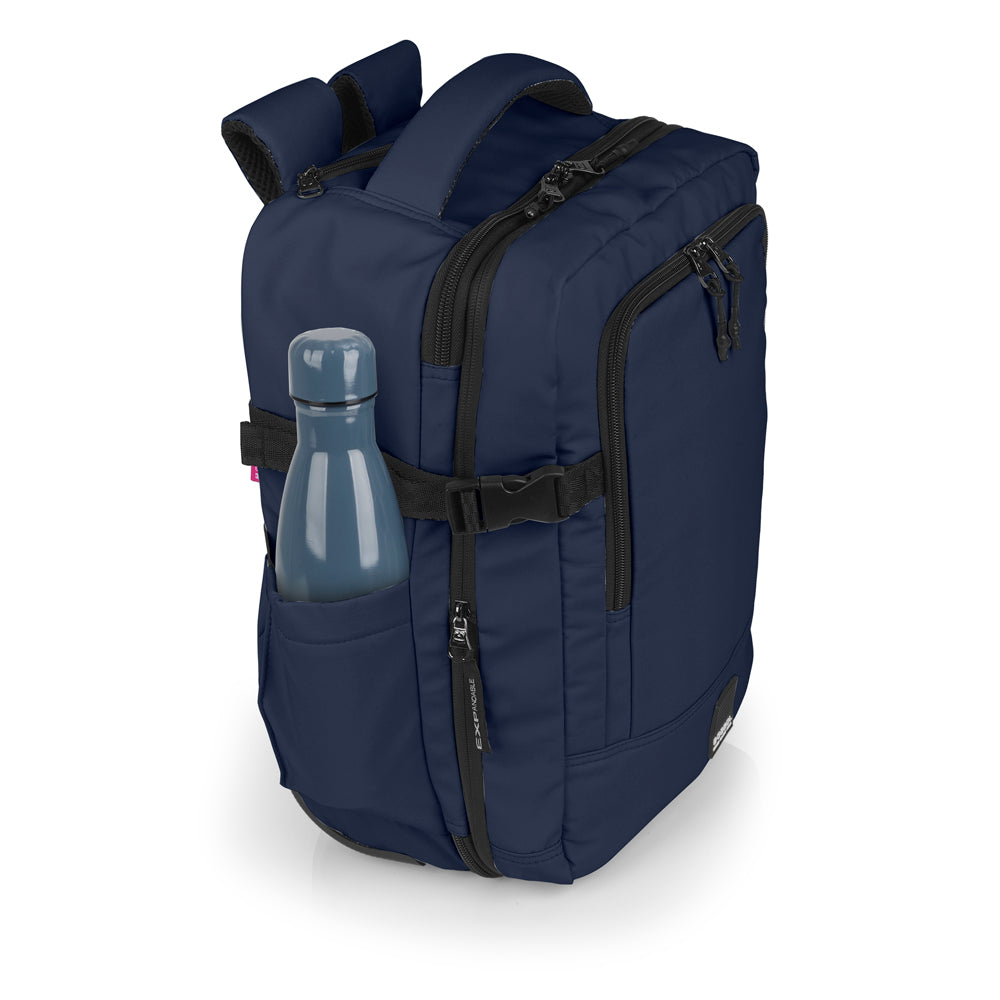 Gabol - Vancouver Rugzak/Underseater Met Wielen (Donker Blauw) | 40x30x20/24cm
