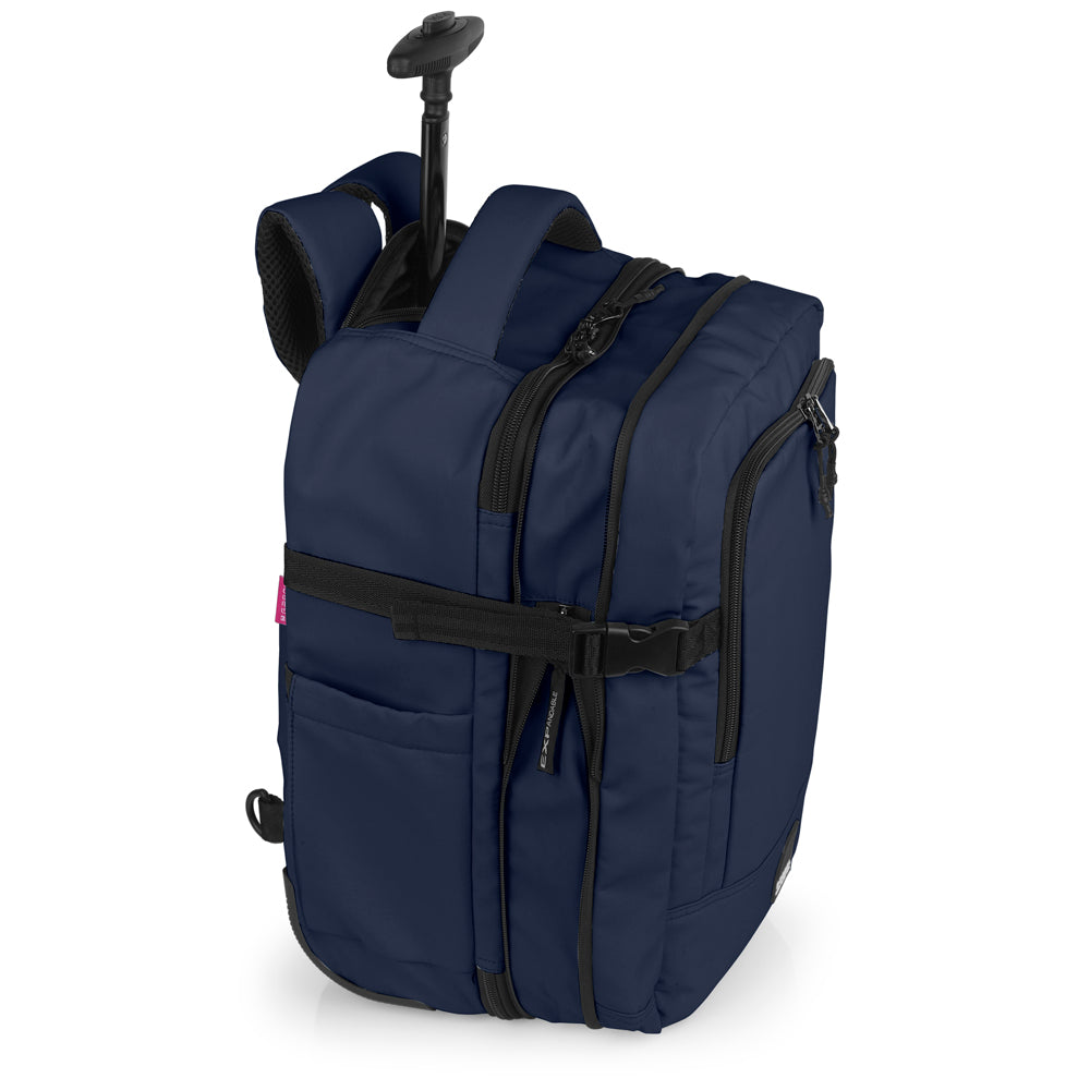 Gabol - Vancouver Rugzak/Underseater Met Wielen (Donker Blauw) | 40x30x20/24cm