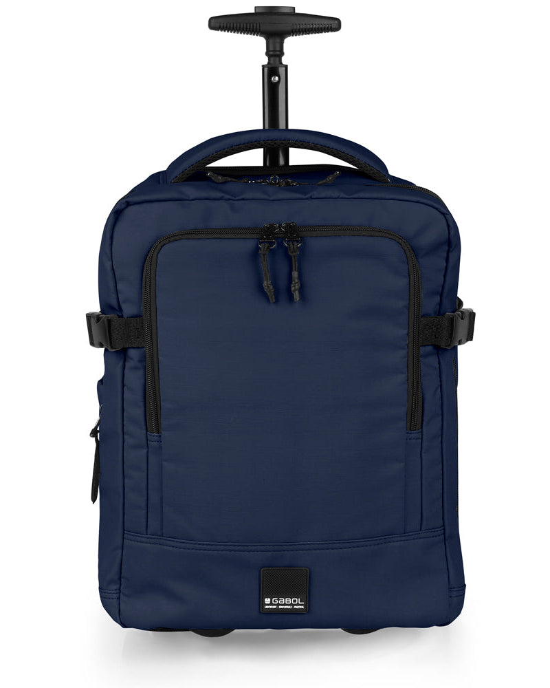Gabol - Vancouver Rugzak/Underseater Met Wielen (Donker Blauw) | 40x30x20/24cm