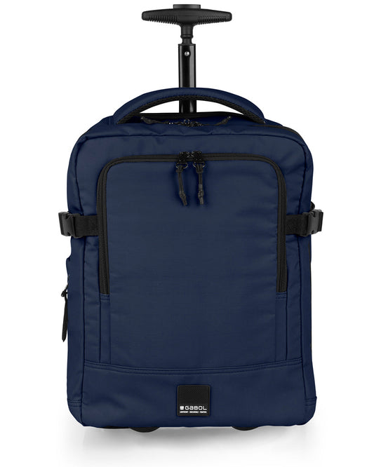 Gabol - Vancouver Rugzak/Underseater Met Wielen (Donker Blauw) | 40x30x20/24cm