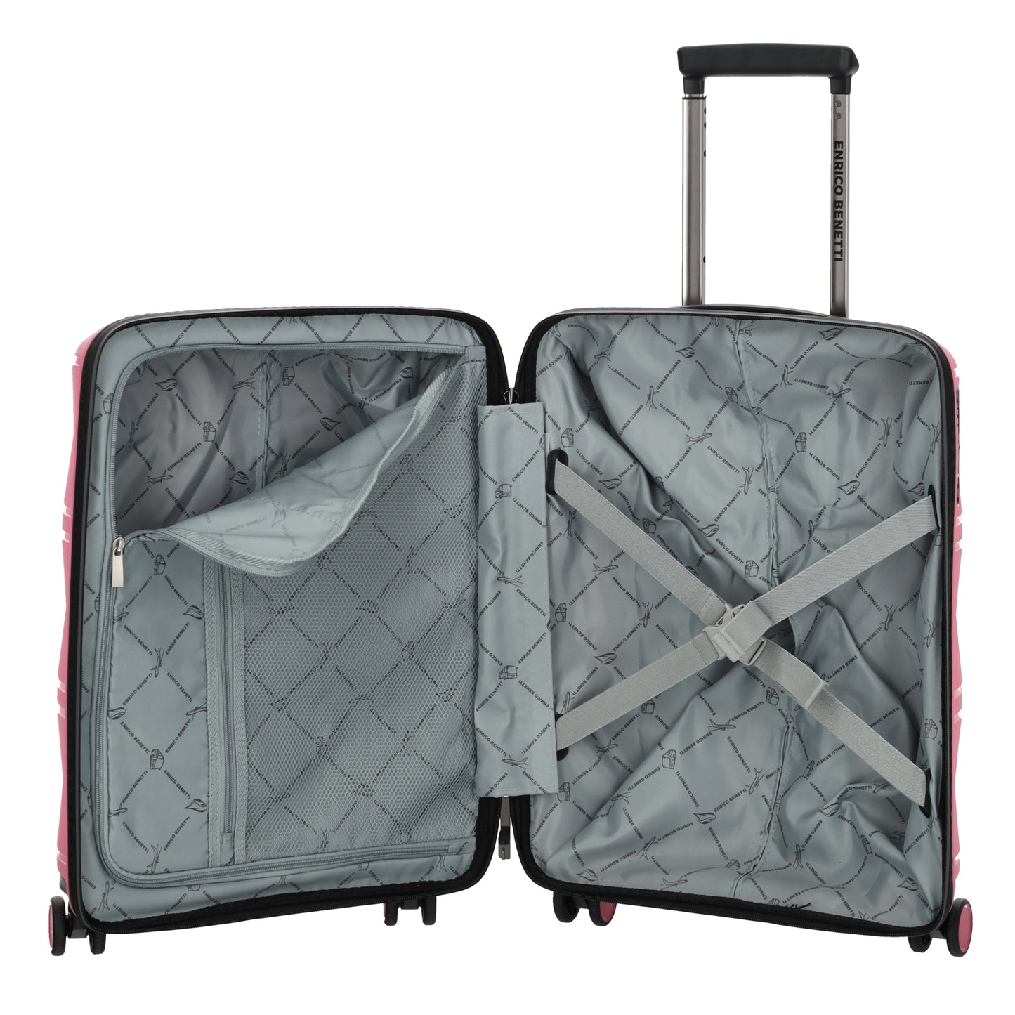 Enrico Benetti - Kingston Handbagage (Roze) | 55x40x20cm