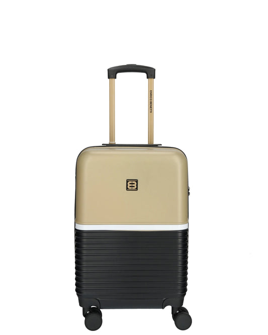 Enrico Benetti - Princetown Handbagage (Zwart-Camel) | 55x35x20cm