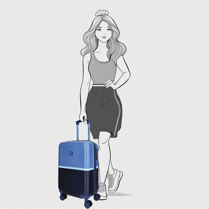 Enrico Benetti - Princetown Handbagage (Navy-Jeans) | 55x35x20cm