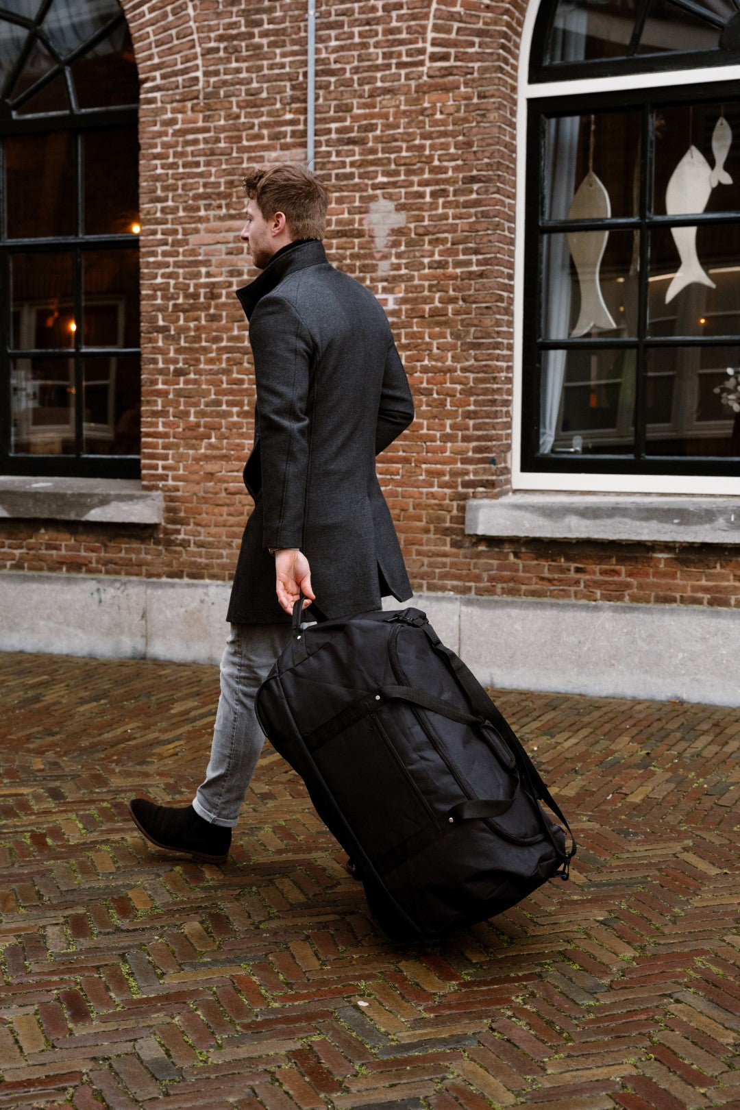 Norländer - S.G. Reistas XL Met Wielen RPET (Zwart) | 71x36x35cm