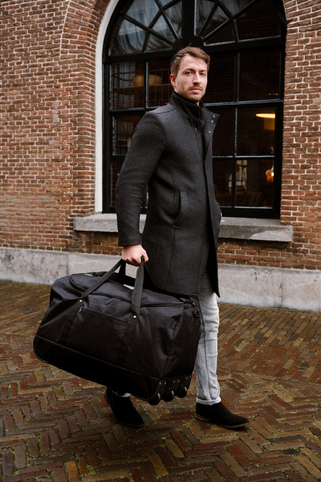 Norländer - S.G. Reistas XL Met Wielen RPET (Zwart) | 71x36x35cm