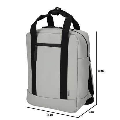 Norländer - Dull PU Rugzak (Grijs) | 40x31x18cm (14 inch)