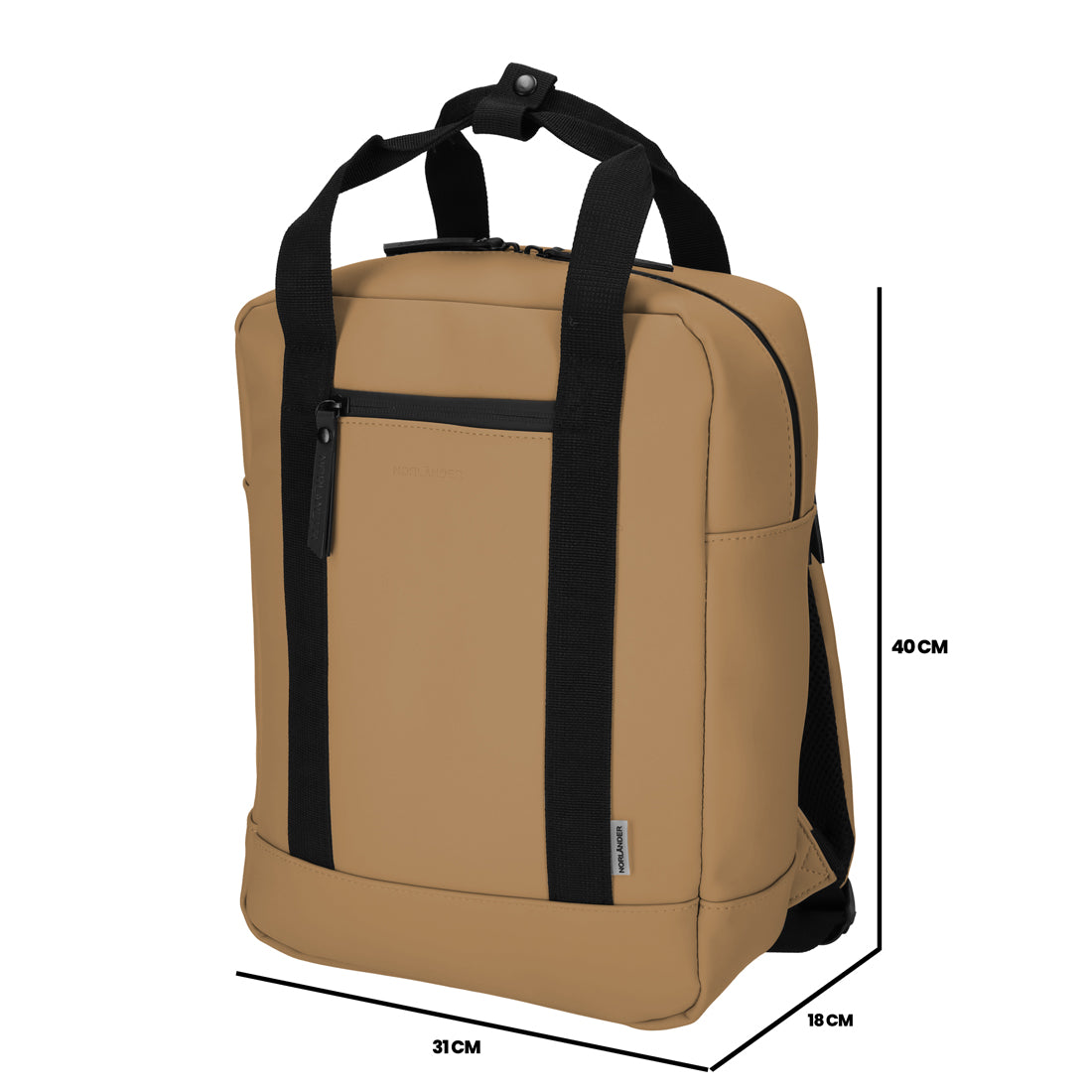 Norländer - Dull PU Rugzak (Bruin) | 40x31x18cm (14 inch)