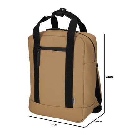 Norländer - Dull PU Rugzak (Bruin) | 40x31x18cm (14 inch)