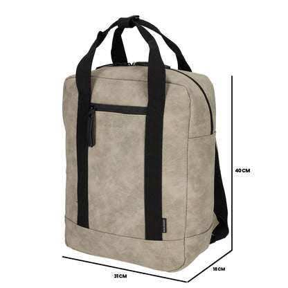 Norländer -  Nubuck Rugzak (Taupe) | 40x31x18cm (14 inch)