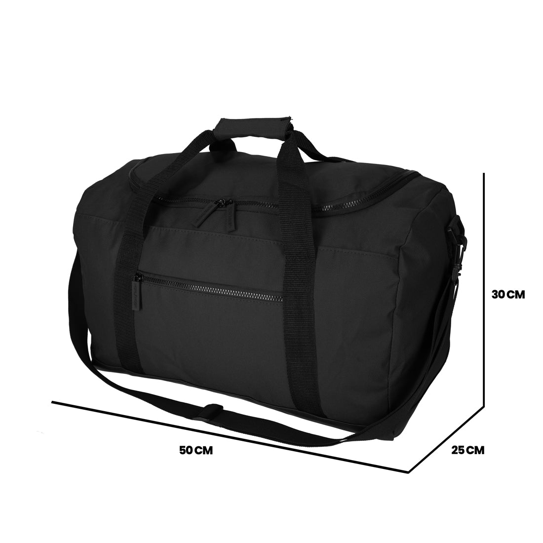 Norländer - S.G. Duffel Bag (Zwart) | 50x25x30cm