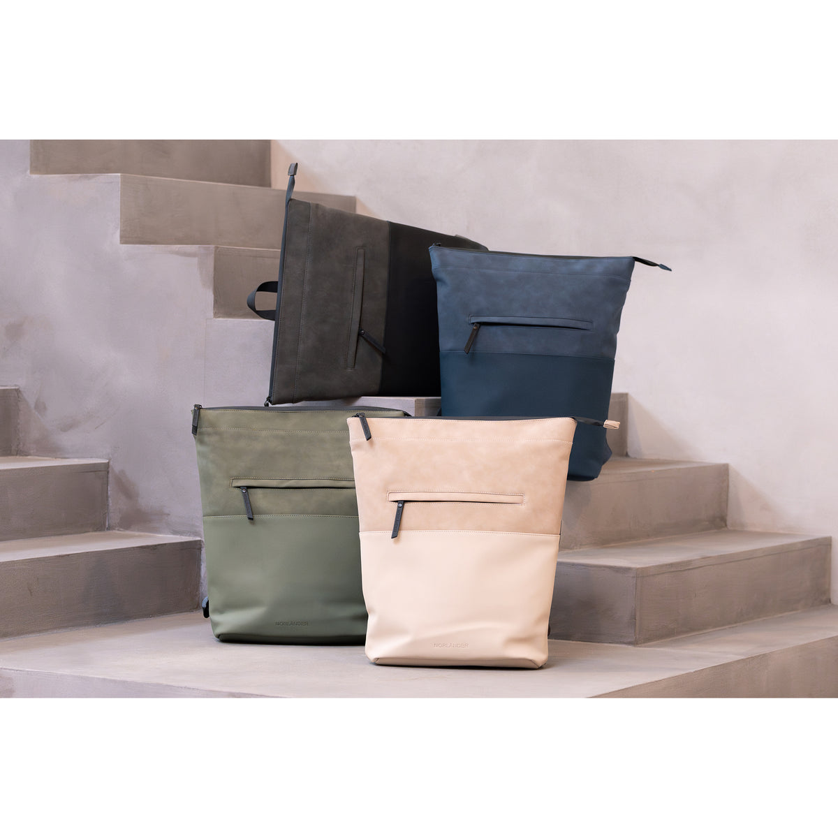 Norländer -  Napolitana Rugzak (Taupe) | 41x27x16cm (15 inch)