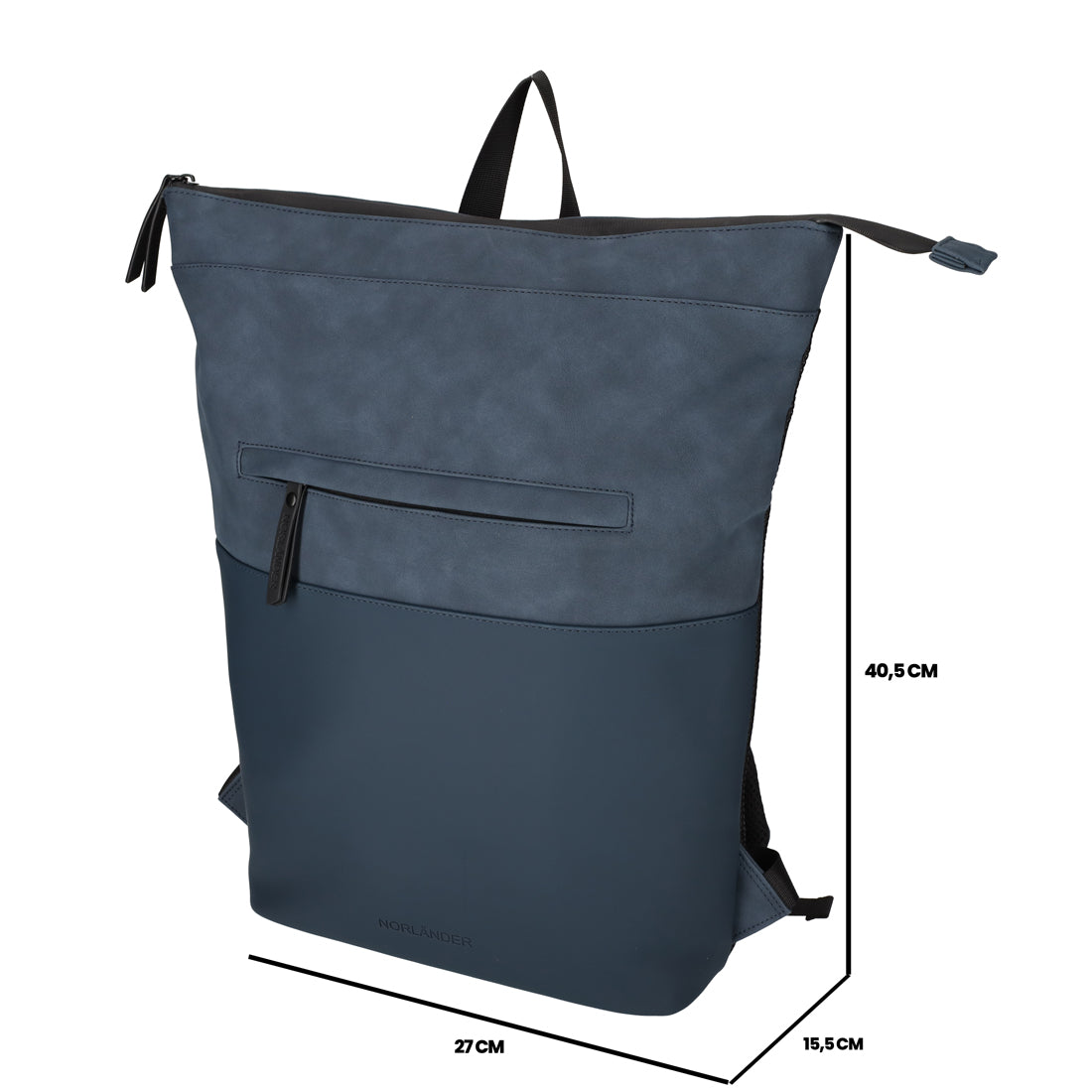 Norländer -  Napolitana Rugzak (Donker Blauw) | 41x27x16cm (15 inch)