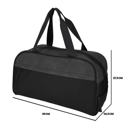 Norländer - Napolitana Duffel Bag (Zwart) | 49x25x28cm